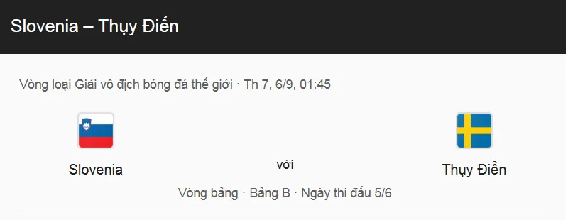 Nhận định bóng đá trận Slovenia vs Sweden uk88