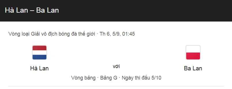 Nhận định bóng đá trận đấu giữa Hà Lan vs Ba Lan uk88