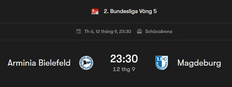Nhận định bóng đá trước trận đấu giữa Arminia Bielefeld vs Magdeburg uk88