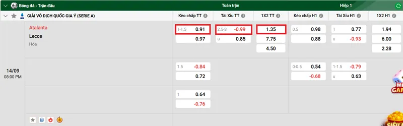 Nhận định bóng đá về trận đấu giữa Atalanta vs Lecce uk88