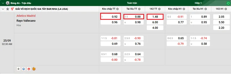 Nhận định bóng đá về trận đấu giữa Atletico Madrid vs Rayo Vallecano uk88