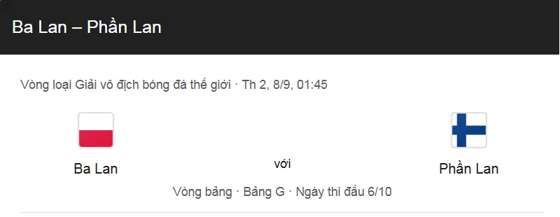 Nhận định bóng đá về trận đấu giữa Ba Lan vs Phần Lan uk88