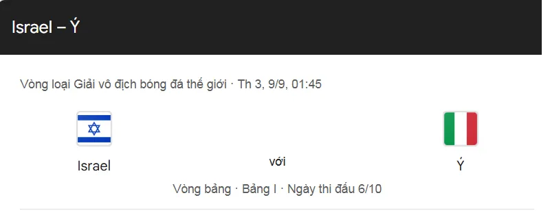 Nhận định bóng đá về trận đấu giữa Israel vs Italia uk88