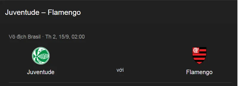 Nhận định bóng đá về trận đấu giữa Juventude vs CR Flamengo RJ uk88