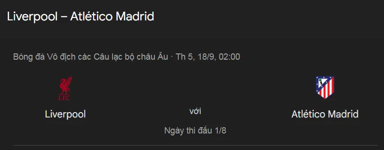 Nhận định bóng đá về trận đấu giữa Liverpool vs Atletico Madrid uk88