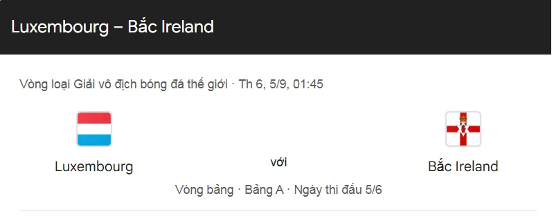 Nhận định bóng đá về trận đấu giữa Luxembourg vs Northern Ireland uk88