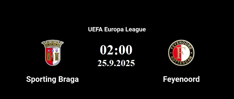 Nhận định bóng đá về trận đấu giữa Sporting Braga vs Feyenoord uk88 2