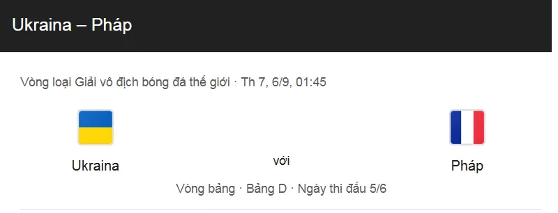 Nhận định bóng đá về trận đấu giữa Ukraine vs Pháp uk88