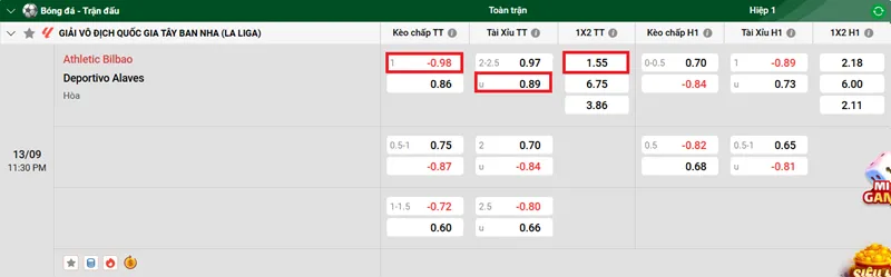 Tip Kèo Bóng Đá Toàn Diện Athletic Bilbao vs Deportivo Alaves uk88