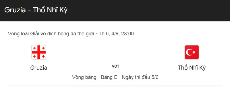 Tip kèo bóng đá chi tiết trận đấu giữa Georgia vs Turkey uk88