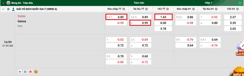 Tips bóng đá chi tiết về trận đấu giữa Como vs Genoa uk88