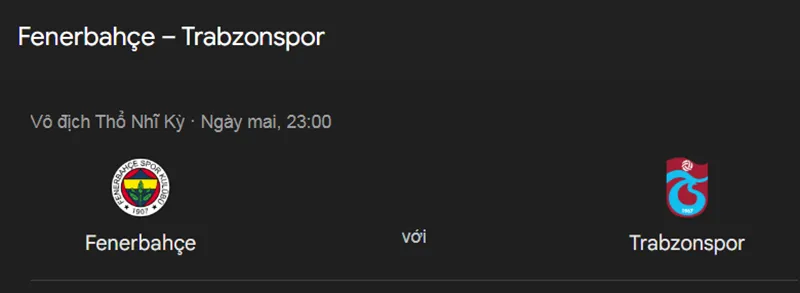 Tips bóng đá chi tiết về trận đấu giữa Fenerbahce vs Trabzonspor uk88