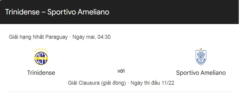 Tips bóng đá trận đấu giữa Trinidense vs Sportivo Ameliano uk88