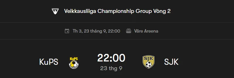 Tips bóng đá về trận đấu giữa KUPS vs Seinajoen JK uk88