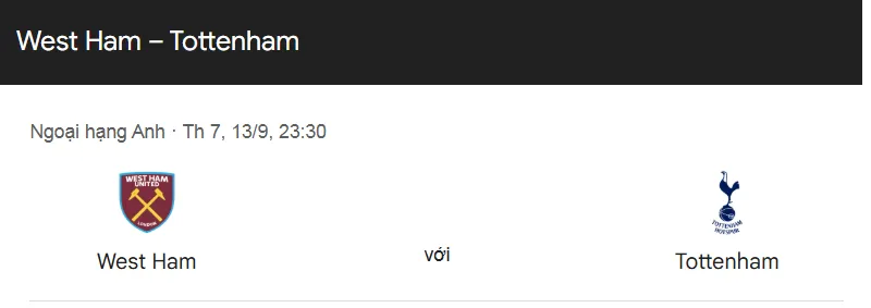 Tips bóng đá về trận đấu giữa West Ham vs Tottenham uk88