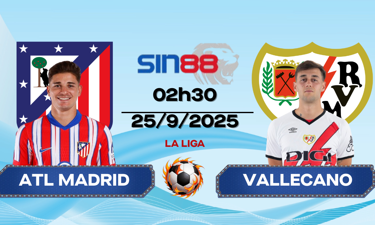 Soi kèo bóng đá Atletico Madrid - Rayo Vallecano 02h30 ngày 25/09/2025 - La Liga