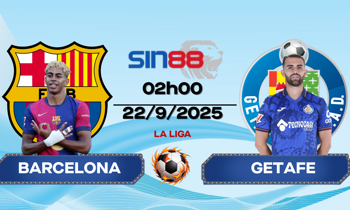 Soi kèo bóng đá Barcelona - Getafe 02h00 ngày 22/09/2025 - La Liga