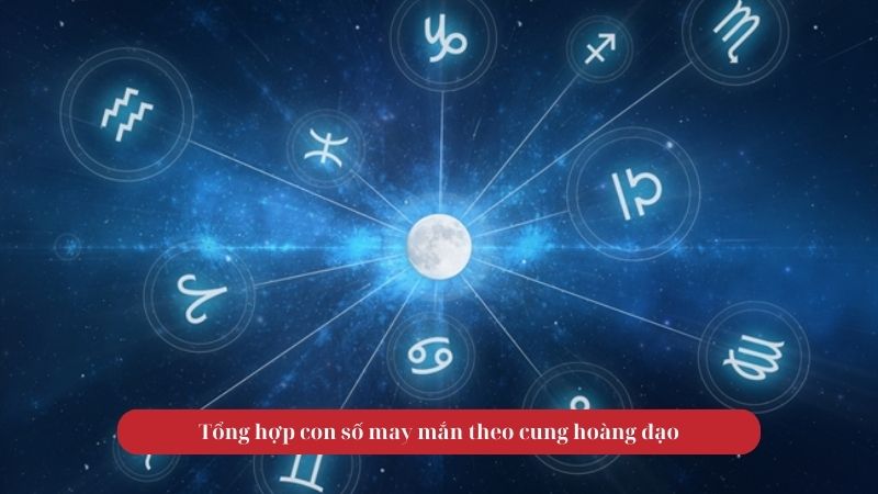 Tổng hợp con số may mắn theo cung hoàng đạo