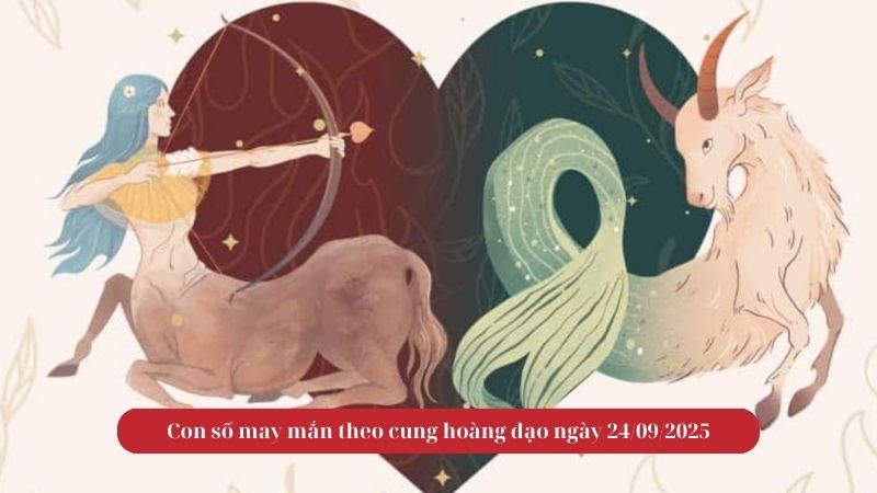 Con số may mắn theo cung hoàng đạo ngày 24/09/2025