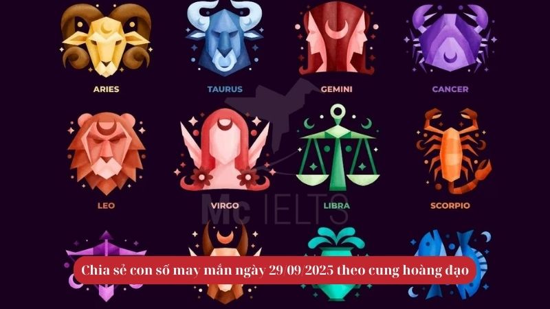 Chia sẻ con số may mắn ngày 29/09/2025 theo cung hoàng đạo