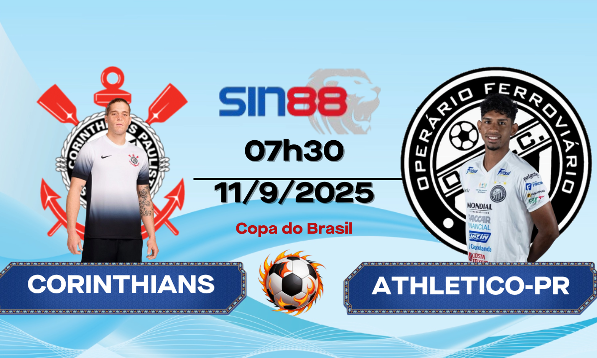 Soi kèo bóng đá Corinthians - Athletico-PR 07h30 ngày 11/09/2025 - Copa do Brasil
