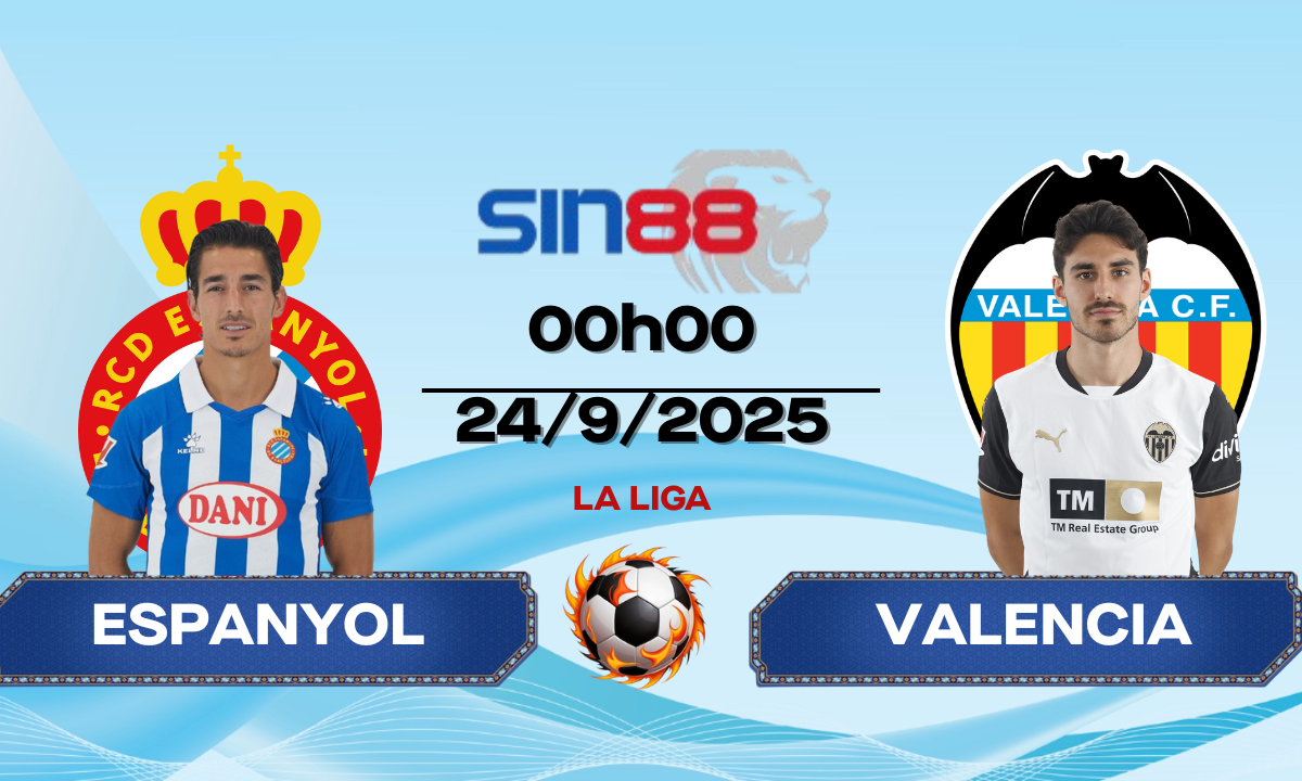 Soi kèo bóng đá Espanyol - Valencia 00h00 ngày 24/09/2025 - La Liga
