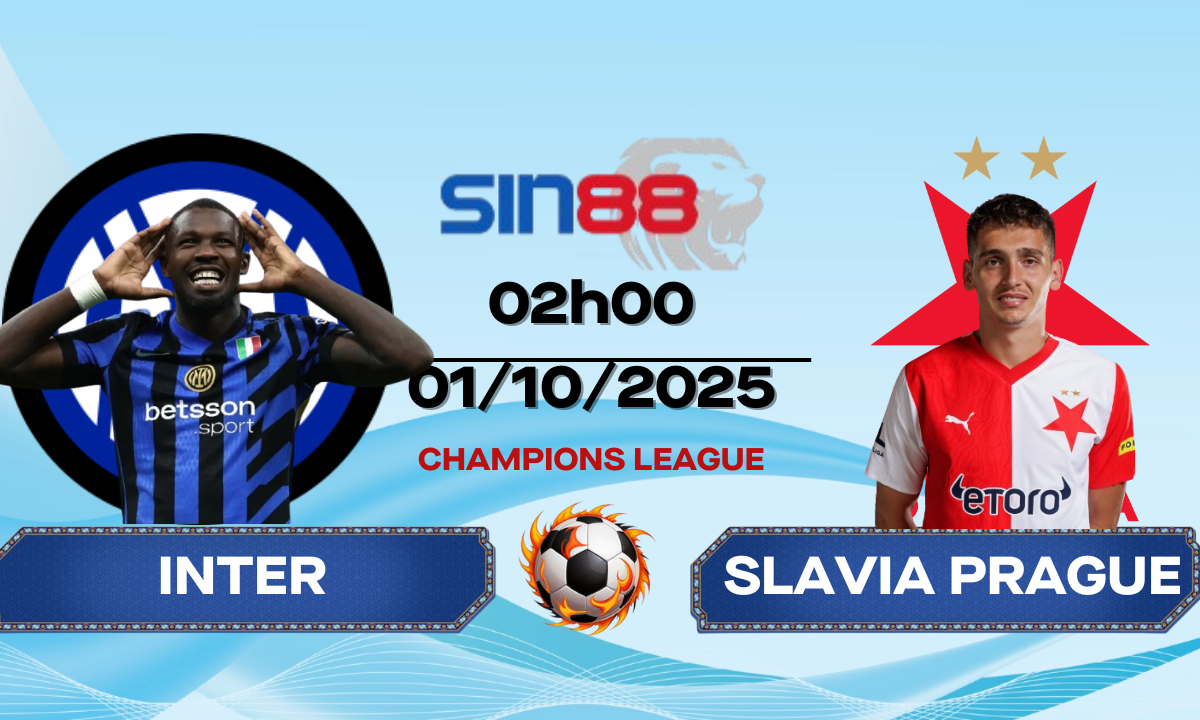 Soi kèo bóng đá Inter - Slavia Prague 02h00 ngày 01/10/2025 - Champions League