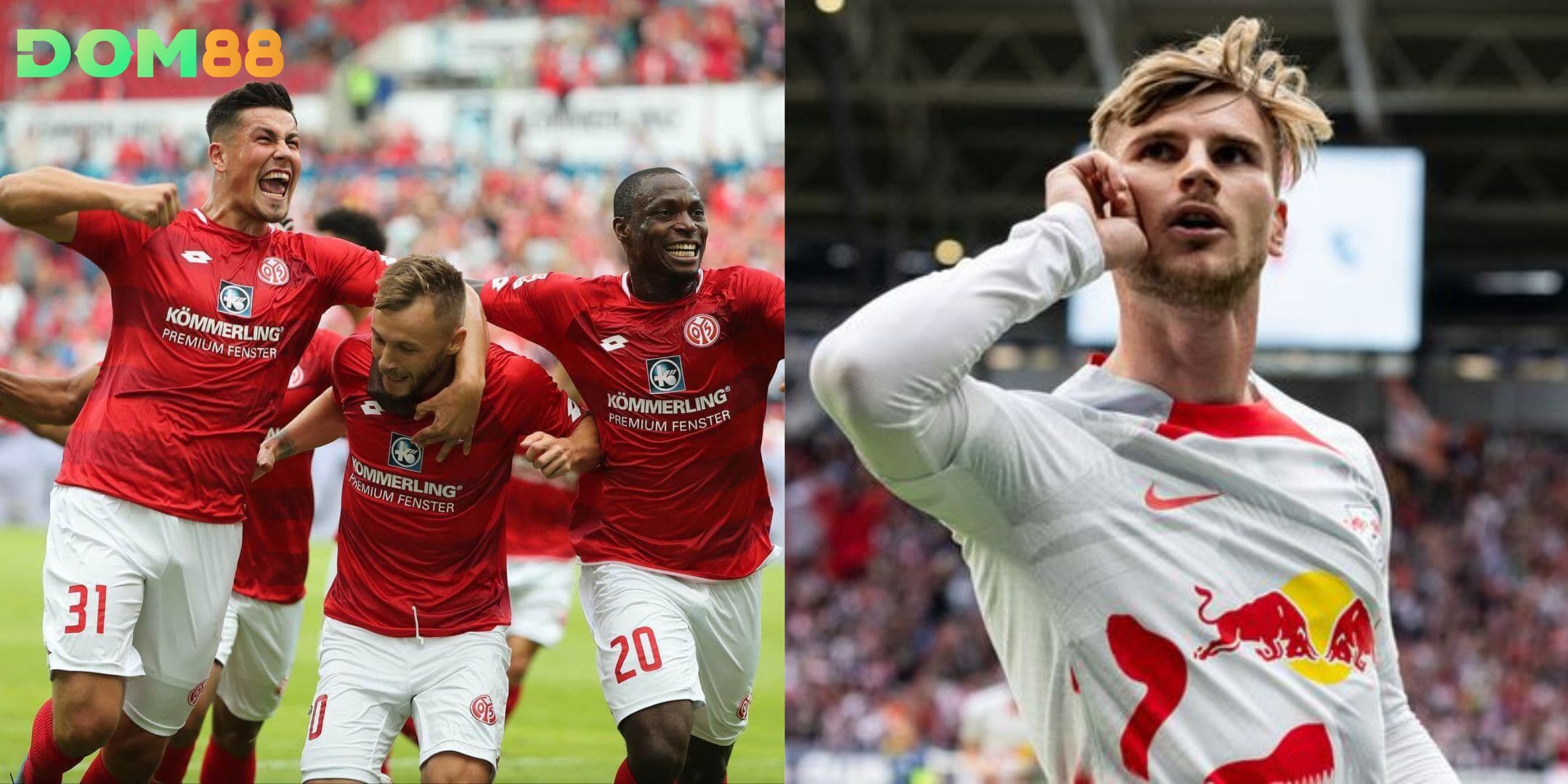 Lợi thế sân nhà giúp Mainz 05 cân bằng sức mạnh với Leipzig