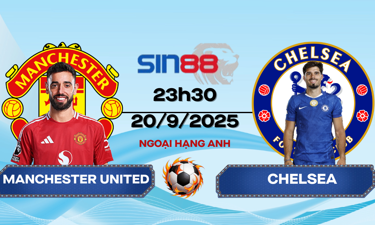 Soi kèo bóng đá Manchester United - Chelsea 23h30 ngày 20/09/2025 - Ngoại hạng Anh