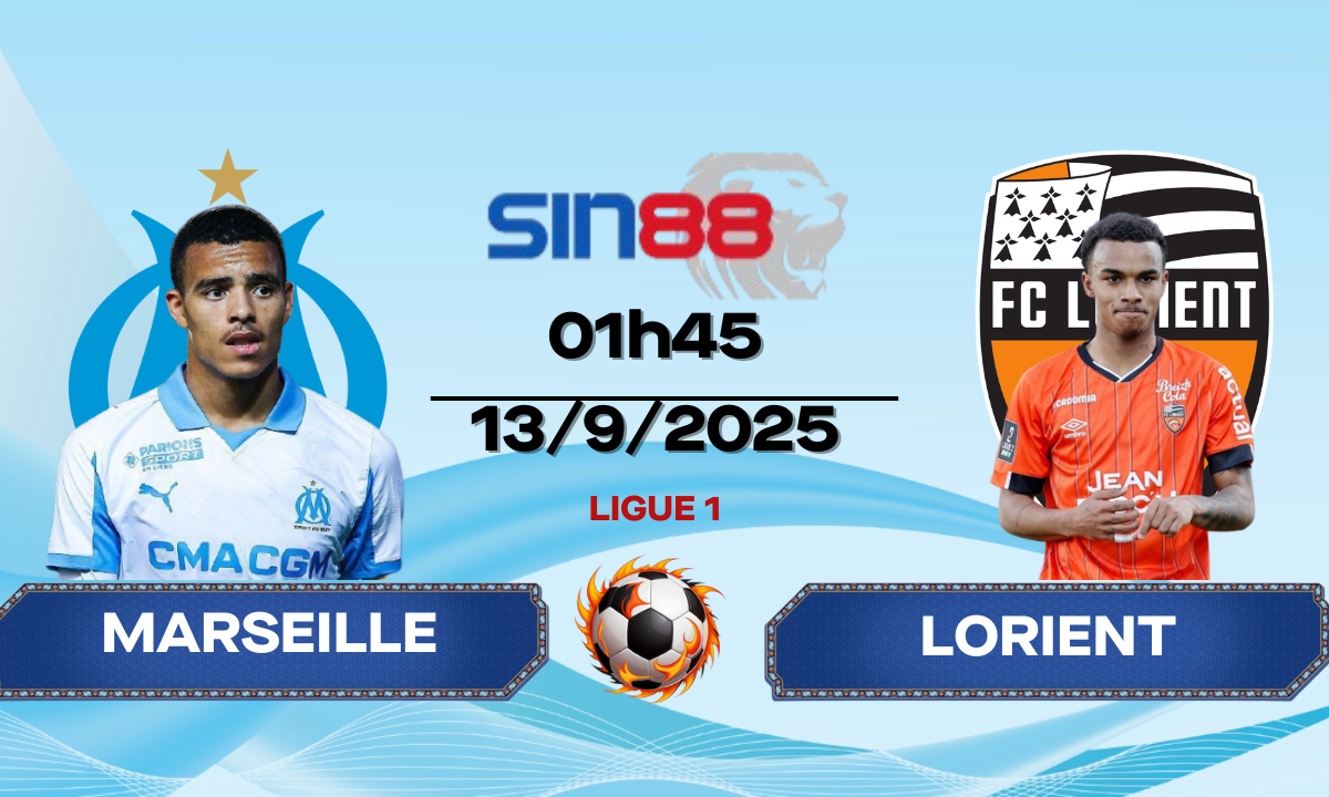Soi kèo bóng đá Marseille - Lorient 01h45 ngày 13/09/2025 - Ligue 1
