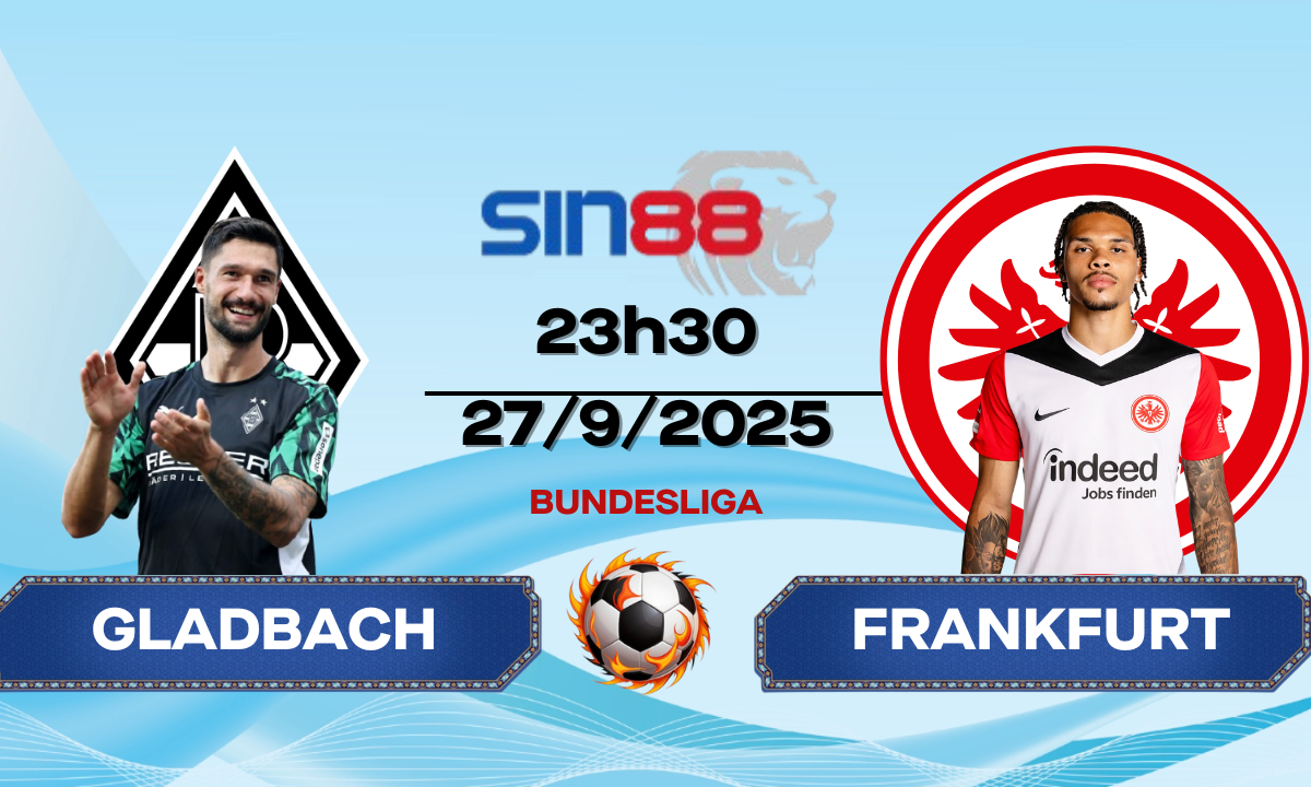 Soi kèo bóng đá Monchengladbach - Eintracht Frankfurt 23h30 ngày 27/09/2025 - Bundesliga