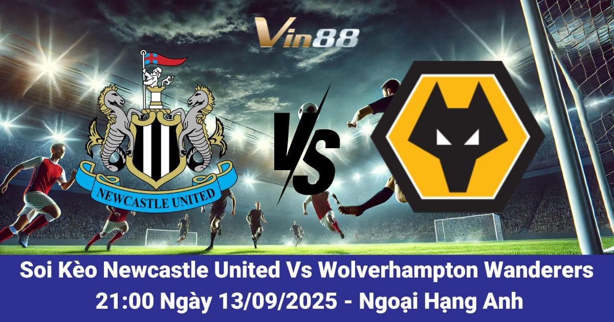 Soi kèo trận đấu giữa Newcastle United Vs Wolverhampton Wanderers ngày 13/09/2025