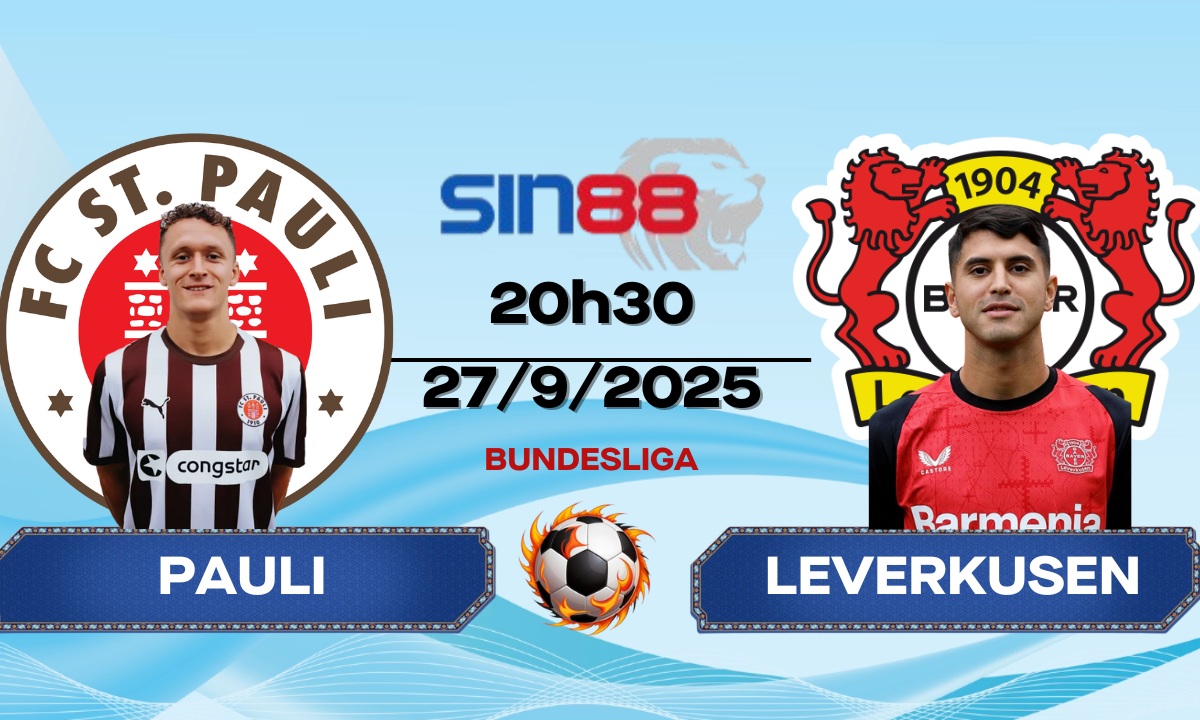 Soi kèo bóng đá St. Pauli - Bayer Leverkusen 20h30 ngày 27/09/2025 - Bundesliga