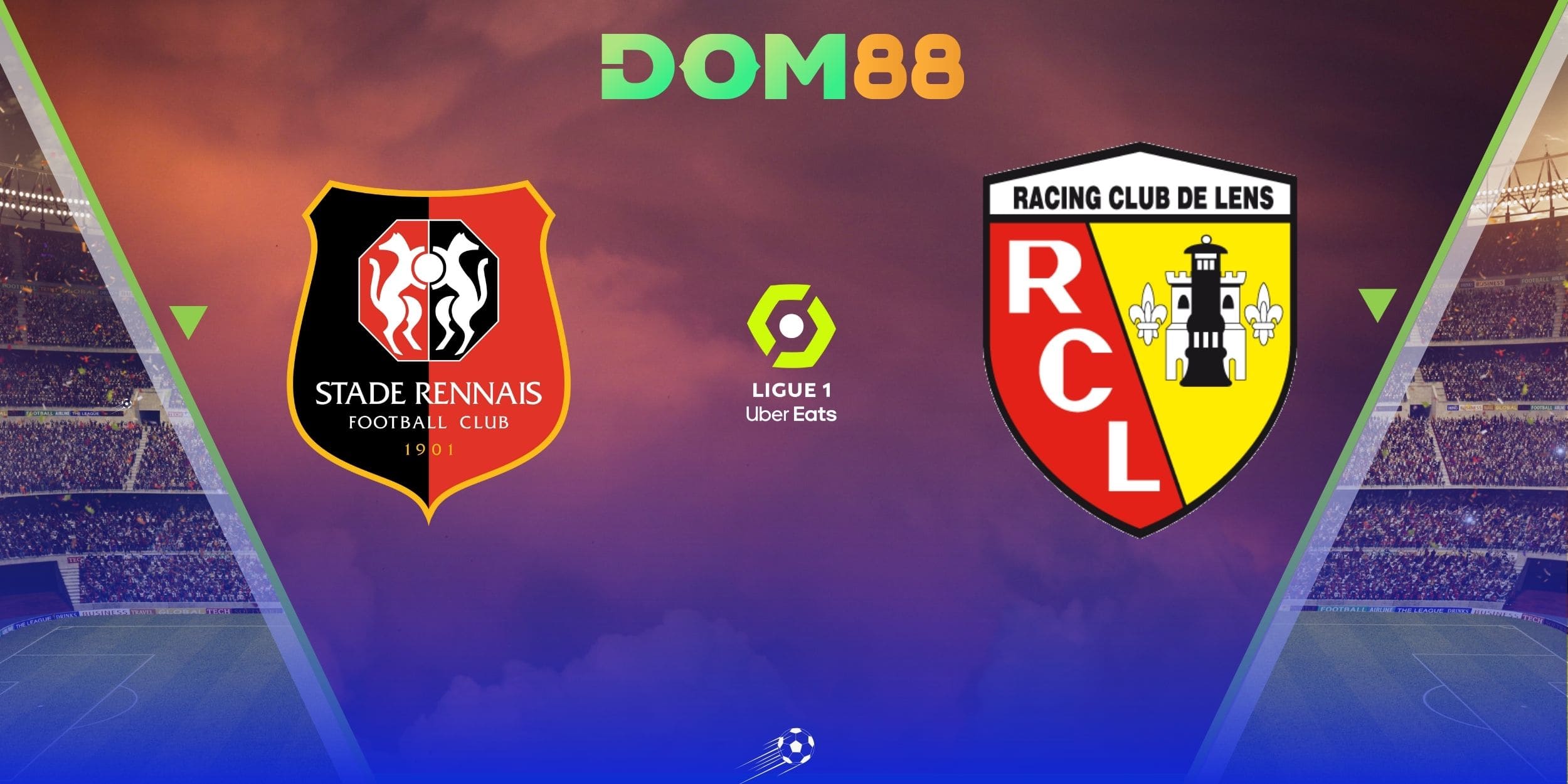 Pha tranh chấp quyết liệt trong lần chạm trán gần nhất giữa Rennes và Lens
