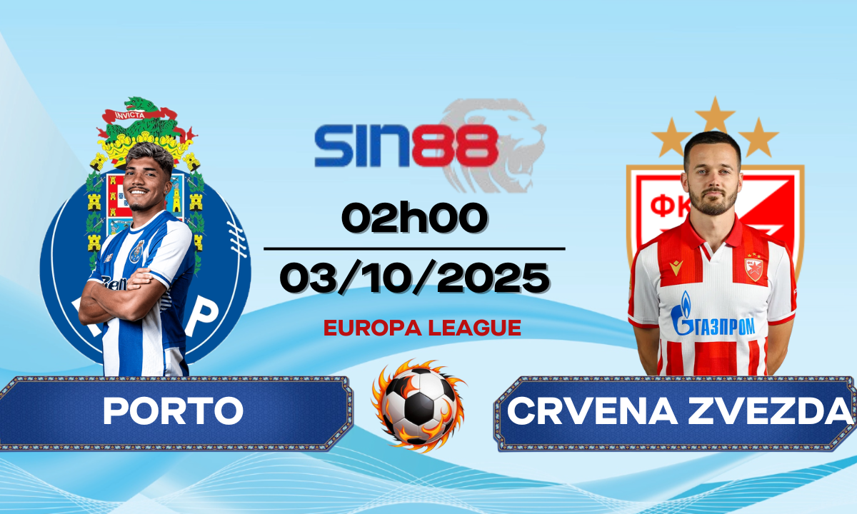 Soi kèo bóng đá FC Porto - Crvena zvezda 02h00 ngày 03/10/2025 - Europa League