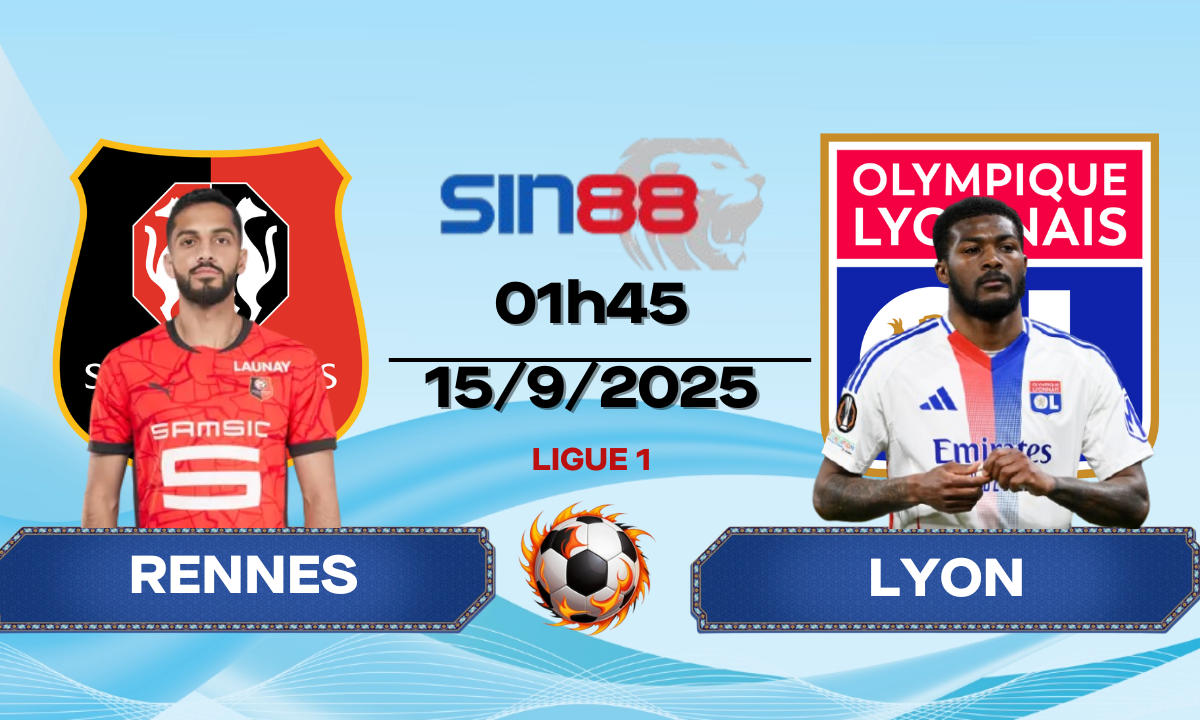 Soi kèo bóng đá Rennes - Lyon 01h45 ngày 15/09/2025 - Ligue 1