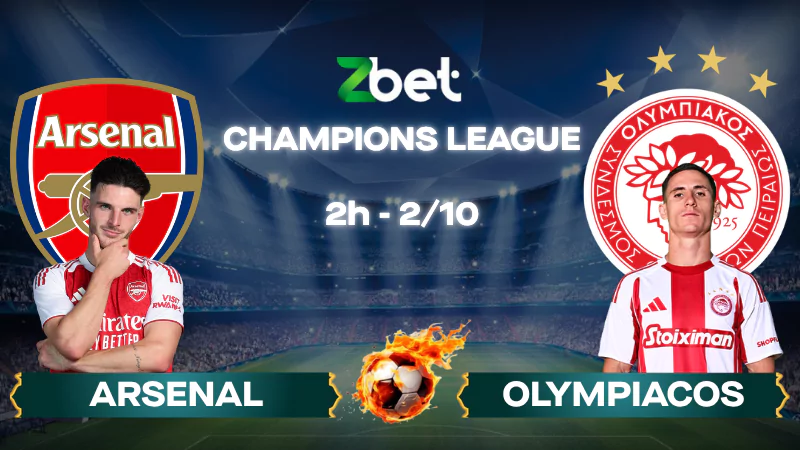 Nhận định soi kèo Arsenal vs Olympiacos - 02h00 02/10/2025 - Champions League