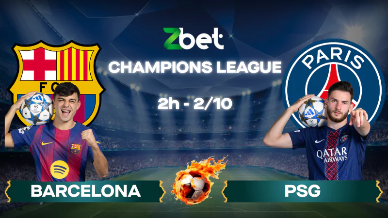 Nhận định soi kèo Barcelona vs PSG - 02h00 02/10/2025 - Champions League