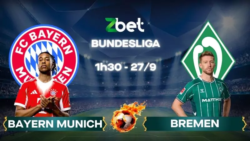 Nhận định soi kèo Bayern Munich vs Werder Bremen - 01h30 27/09/2025 - Bundesliga