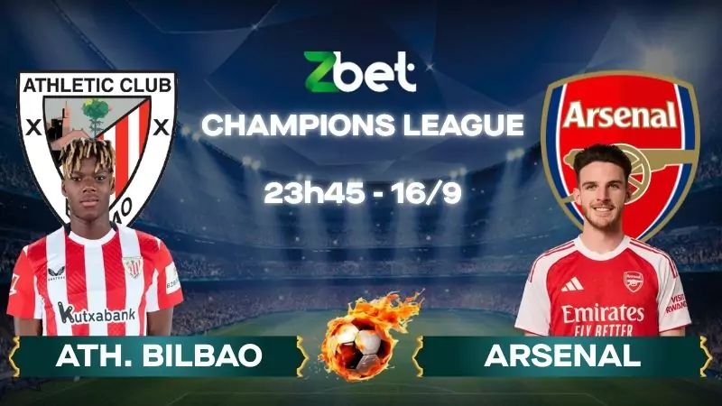 Nhận định soi kèo Ath. Bilbao vs Arsenal - 23h45 16/09/2025 - Champions League