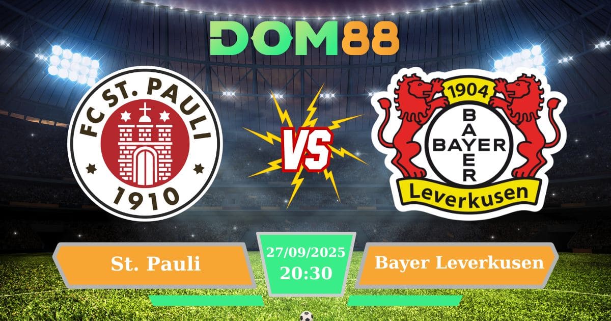 Soi kèo trận đấu St. Pauli Vs Bayer Leverkusen ngày 27/09/2025
