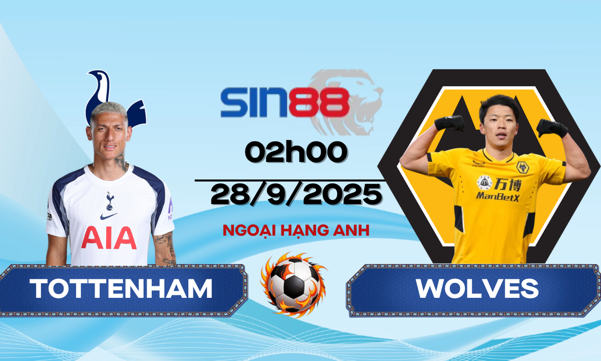 Soi kèo bóng đá Tottenham - Wolves 02h00 ngày 28/09/2025 - Ngoại hạng Anh