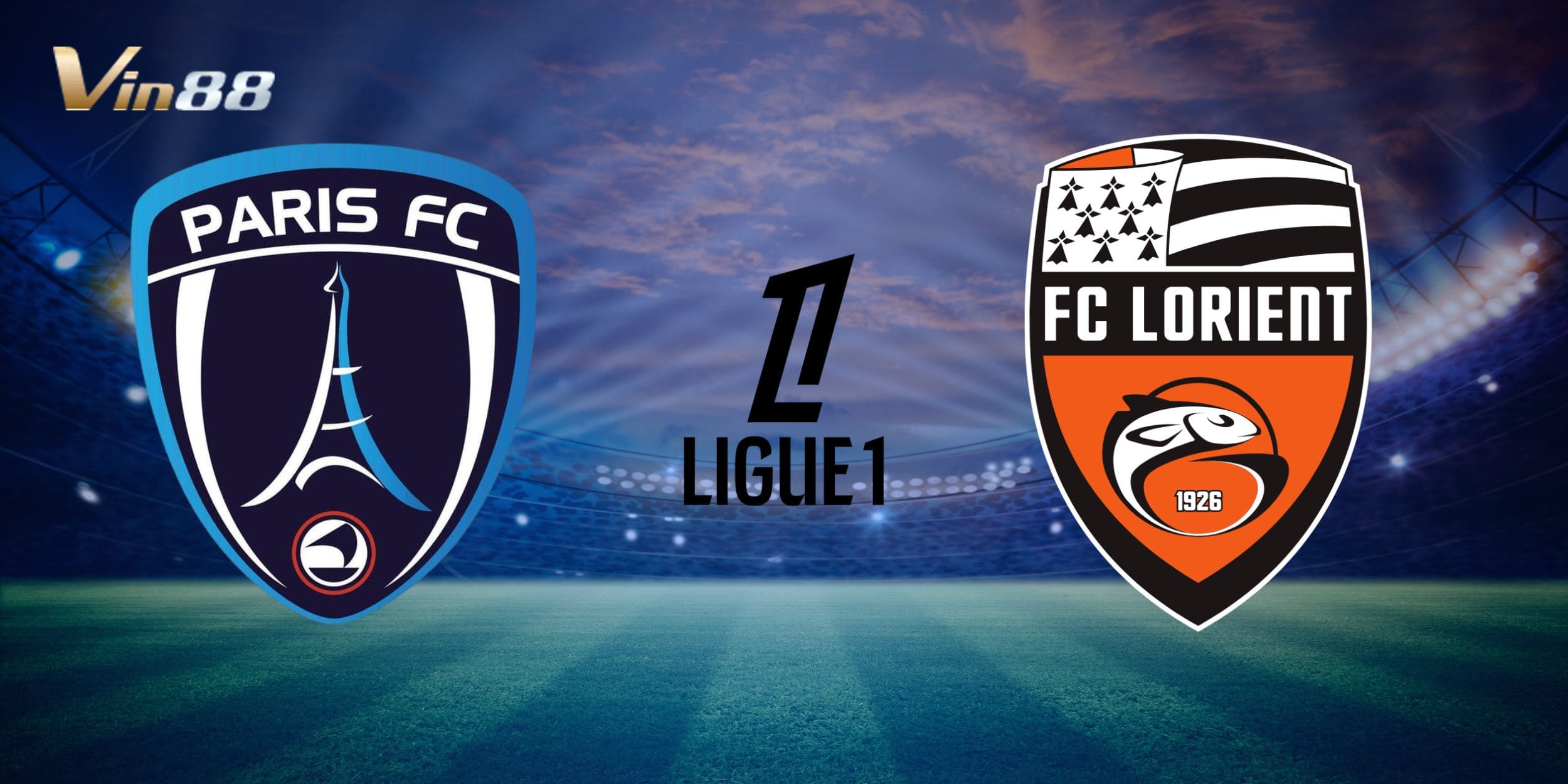 Trận đấu giữa Paris FC vs Lorient diễn ra trên sân Stade Jean-Bouin