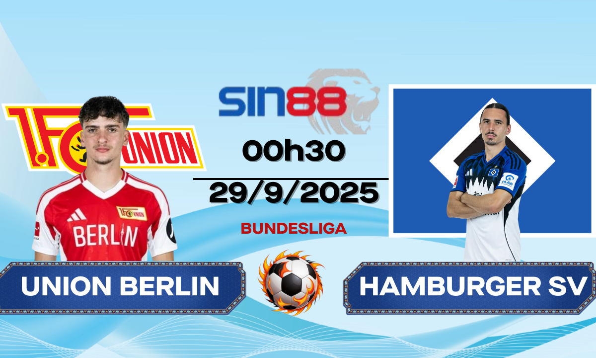 Soi kèo bóng đá Union Berlin - Hamburger SV 00h30 ngày 29/09/2025 - Bundesliga
