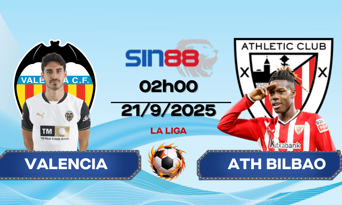 Soi kèo bóng đá Valencia - Ath Bilbao 02h00 ngày 21/09/2025 - La Liga