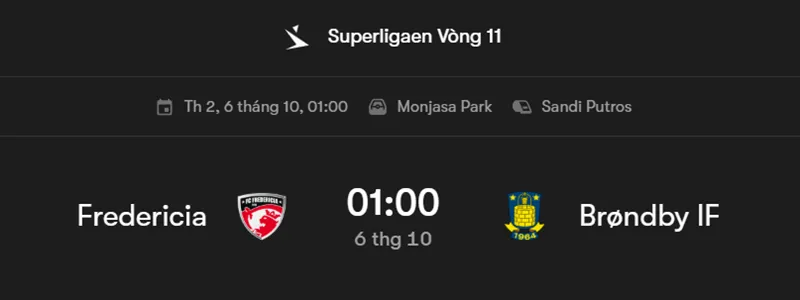 Tips bóng đá về trận đấu giữa Fredericia vs Brondby uk88