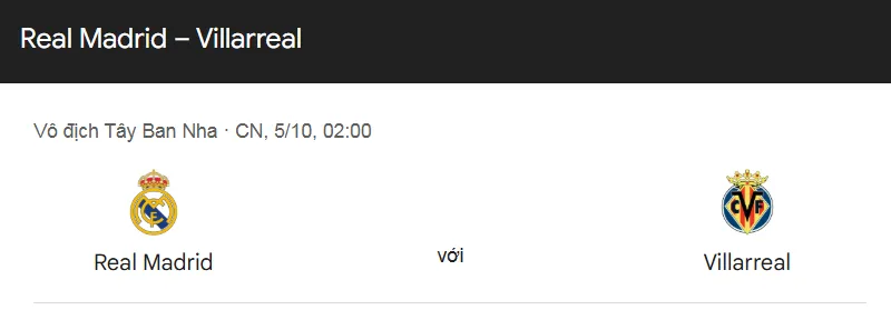Tips bóng đá về trận đấu giữa Real Madrid vs Villarreal uk88