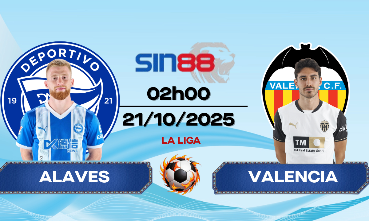 Soi kèo bóng đá Alaves - Valencia 02h00 ngày 21/10/2025 - La Liga