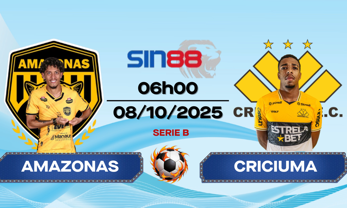 Soi kèo bóng đá Amazonas - Criciuma 06h00 ngày 08/10/2025 - Serie B
