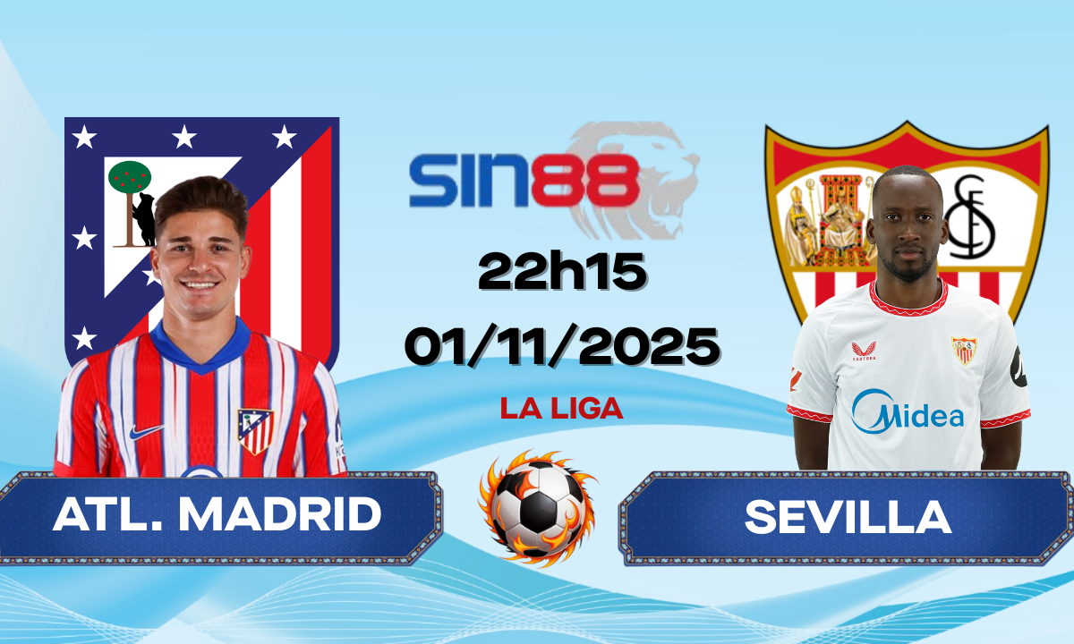 Soi kèo bóng đá Atl. Madrid - Sevilla 22h15 ngày 01/11/2025 - La Liga
